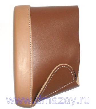  ()    Pachmayr Deluxe Classic Leather Brown Slip On Pads Large  #04510       